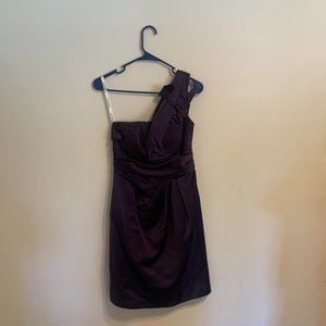 David's Bridal - one shoulder dress